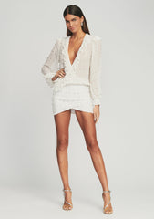 Lennon Embellished Silk Chiffon Dress