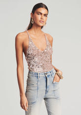 Molly Sequin Crochet Top