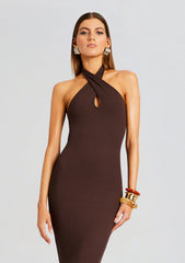Lozza Halter Neck Maxi Dress