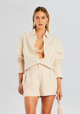 Bella Linen Shirt Blouse