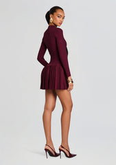 Devika Metallic Knit Dress