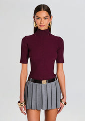 Roselyn Metallic Knit Top