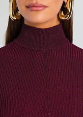 Roselyn Metallic Knit Top