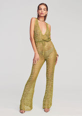 Nirvana Sequin Crochet Jumpsuit