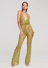 Nirvana Sequin Crochet Jumpsuit