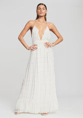 Zadie Embellished Silk Chiffon Dress