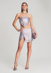 Malta Embellished Chainmail Skirt