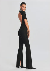 Lyla Coated Denim Jumpsuit