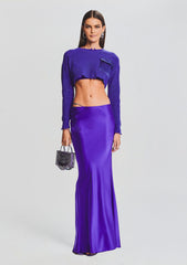 Silvana Silk Maxi Skirt
