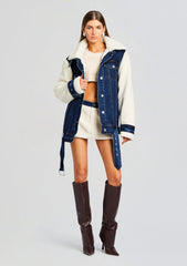 Karissa Teddy Denim Skirt