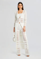 Alaia Knit Crochet Cardigan