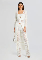 Alaia Knit Crochet Cardigan