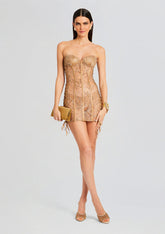 Matilda Embellished Lace Dress