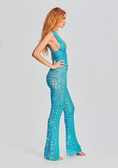 Nirvana Sequin Crochet Jumpsuit