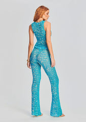 Nirvana Sequin Crochet Jumpsuit