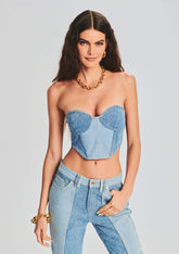 Enzo Denim Top