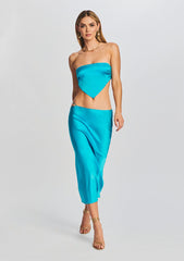 Penina Silk Midi Skirt