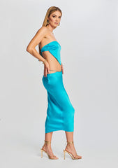 Penina Silk Midi Skirt