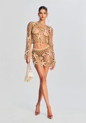 Pasha Open Crochet Top