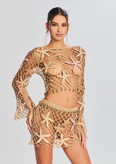 Pasha Open Crochet Top