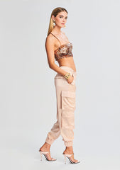 Ryn Feather Sequin Top