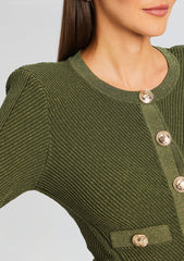 Sephira Metallic Rib Knit Jacket