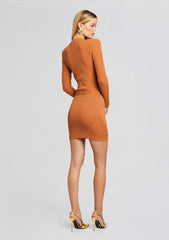 Zem Metallic Rib Knit Dress