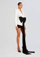 Sloan Structured Blazer With Detachable Bow