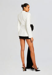 Sloan Structured Blazer With Detachable Bow
