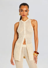Tilli Knit Crochet Vest