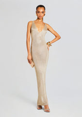 Metallic Knit Dress