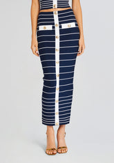 Clarissa Metallic Knit Skirt