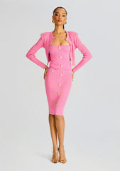 Laney Metallic Knit Dress