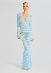 Lilith Knit Crochet Maxi Dress