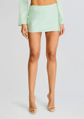 Sarra Silk Mini Skirt