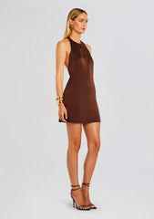 Riviera Halter Mini Dress