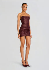 James Coated Denim Mini Dress