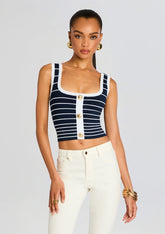 Zadie Metallic Knit Top