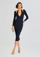 Odelia Metallic Knit Dress
