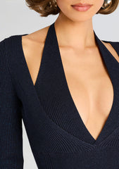 Odelia Metallic Knit Dress