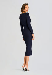 Odelia Metallic Knit Dress