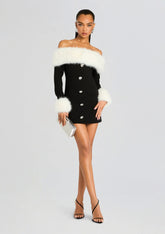Elspeth Faux Fur Dress