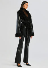 Roxanne Vegan Leather Coat