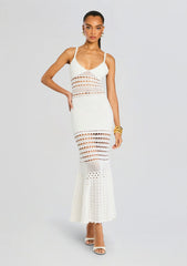 Belize Metallic Crochet Dress