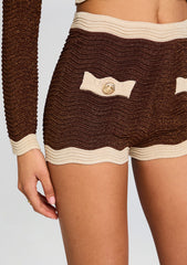 Kait Metallic Knit Short
