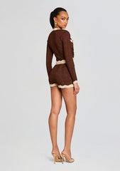 Kait Metallic Knit Short