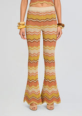 Amira Metallic Crochet Pants