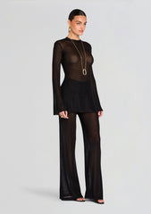 Ines Metallic Knit Top