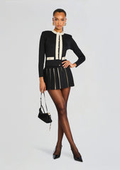 Ludo Metallic Knit Skirt
