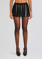 Ludo Metallic Knit Skirt